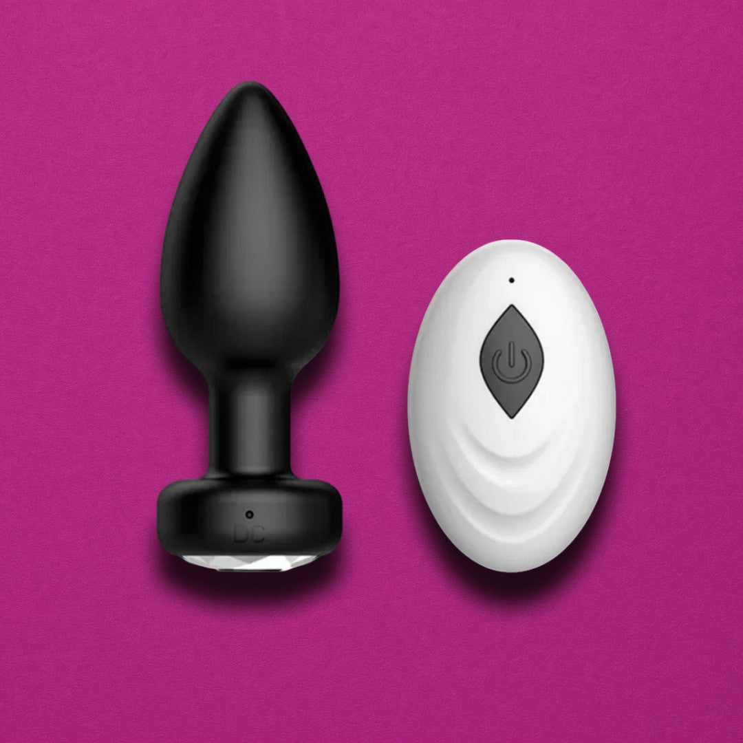 Plug Anal Vibratório de Silicone e Vibro com Controle
