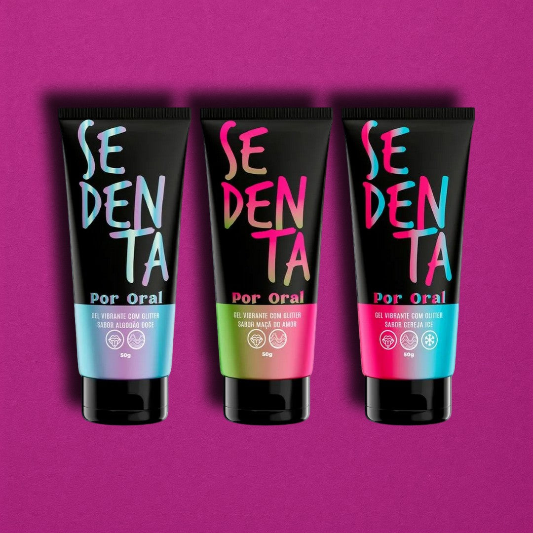 Sedenta Por Oral Gel Comestível com Glitter