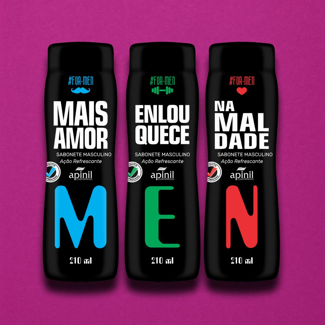 Sabonete Masculino For Men 200ml Apinil