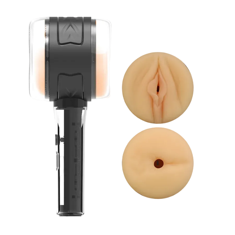 Masturbador Masculino Vibratório com Vagina e Ânus