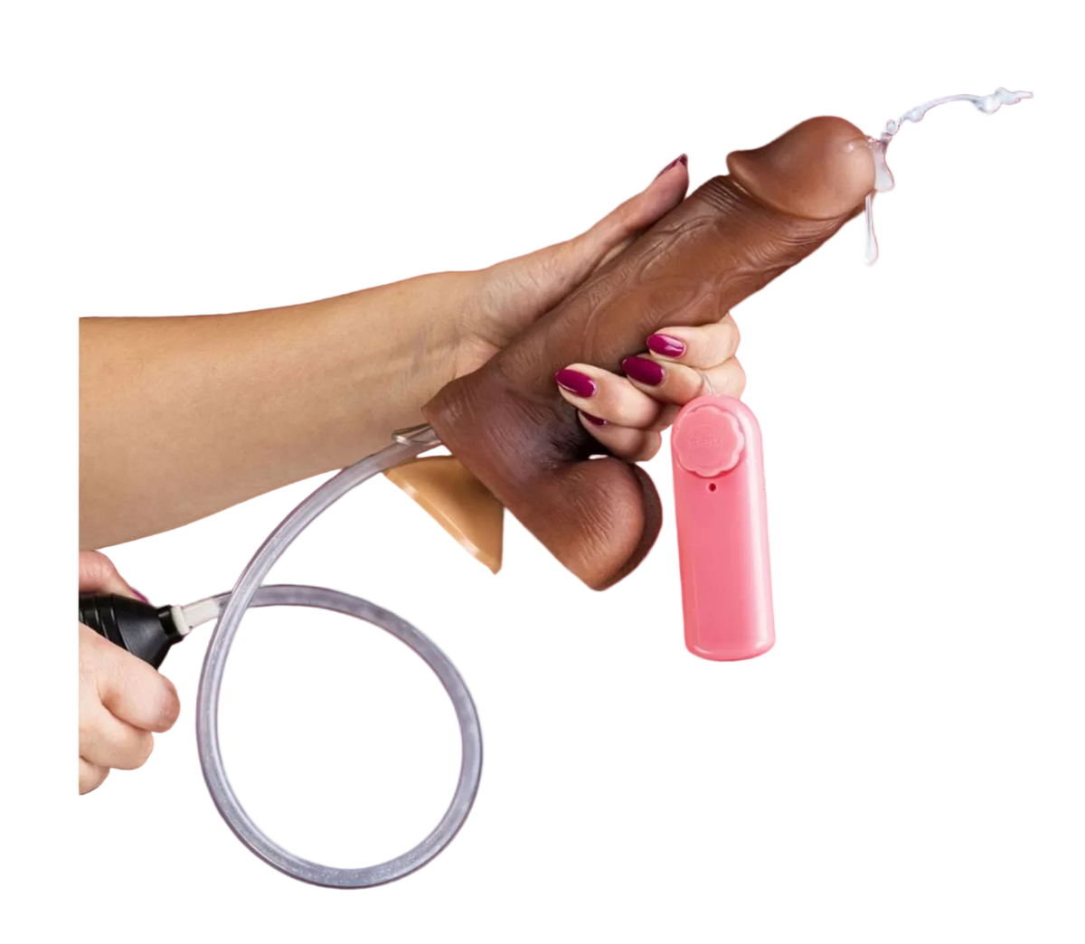 Pênis Realístico Ejaculatório Com Vibro