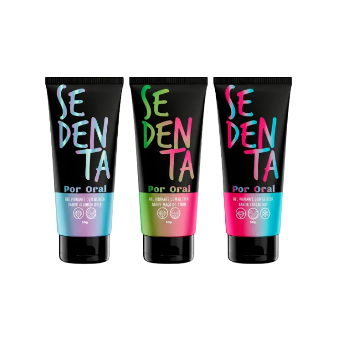 Sedenta Por Oral Gel Comestível com Glitter